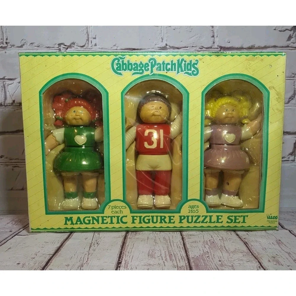 Vintage‎ Cabbage Patch Kids Magnetic Figures Puzzle Set